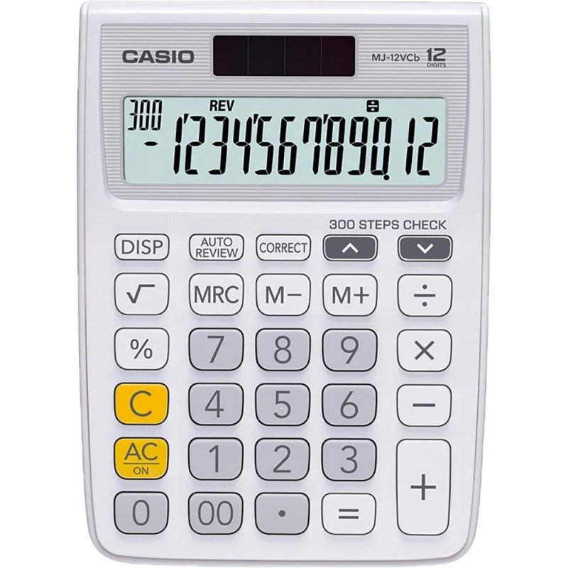 Calculadora Casio MJ-12VCB-We (12 Digitos) - Branco - 1