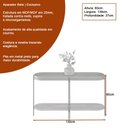 Ver imagem 4 de Aparador Bete 139cm no Couro Caramelo - Sallar Home