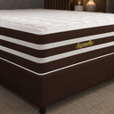 Ver imagem 4 de Cama Box Casal (Colchao + Base) 138x188 Supremo Marrom Branco Bacetto