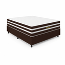 Ver imagem 2 de Cama Box Casal (Colchao + Base) 138x188 Supremo Marrom Branco Bacetto