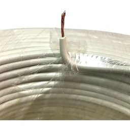 Fio Cabo Elétrico Flexível 2,5mm Rolo com 100 Metros Branco - 3