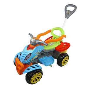 Carrinho de Passeio Colorido | Haste Guia | 30kg Máx. | 9m+