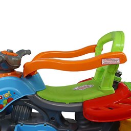 Carrinho de Passeio Colorido | Haste Guia | 30kg Máx. | 9m+ - 3