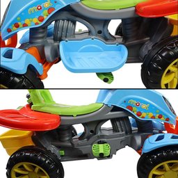 Carrinho de Passeio Colorido | Haste Guia | 30kg Máx. | 9m+ - 4