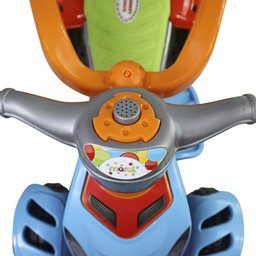 Carrinho de Passeio Colorido | Haste Guia | 30kg Máx. | 9m+ - 5