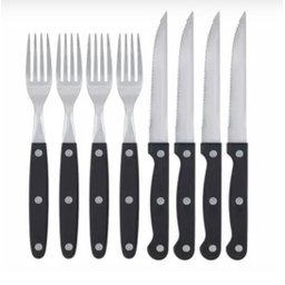 Kit Garfo E Faca Clássico Inox Reforçado Mor - 1