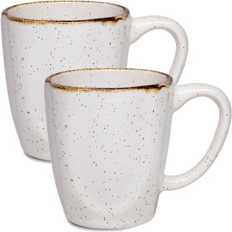 Conjunto 4 Canecas Elegante Branca Ryo Maresia Oxford 260ml