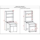 Ver mais imagens de Bancada Armário Cantinho do Café Dueto - Preto/preto