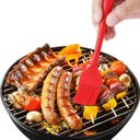 Ver imagem 3 de Pincel Culinário de Silicone Cozinha e Churrasqueira Untar:vermelho