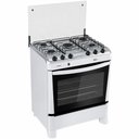 Ver imagem 1 de Fogão a Gás Fascino 5 Bocas Mega Chama 2,6KW Easy Clean com Forno 97 Litros e Mesa Inox Clarice