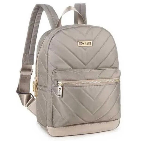 Bolsa Mochila Feminina Zeti BO004 - UNICO - Cinza - 1