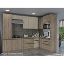 Ver imagem 4 de Armário de Cozinha Modulado Maxxi G767 com 3 Portas com Vidro Reflecta 120cm Canela