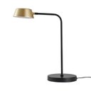 Ver imagem 1 de Luminária de Mesa Led Zavi 3000k 7w Bivolt 44x18x29cm Alumínio e Pvc Ouro Fosco e Preto - Nordecor 2
