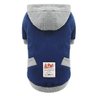 Roupa Para Cachorro Moleton Basic Hoody Azul Tamanho XL - 1