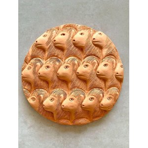 Mandala Carranca em Cerâmica Ângela de Ana Das Carrancas