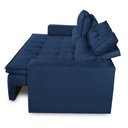 Ver imagem 7 de Sofá Retrátil e Reclinável 2 Lugares com Molas 1,80m Veronica Suede Azul