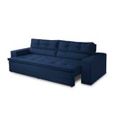 Ver imagem 5 de Sofá Retrátil e Reclinável 2 Lugares com Molas 1,80m Veronica Suede Azul