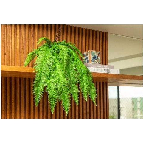 Arranjo Samambaia Artificial Em Vaso Com Pés Fendi