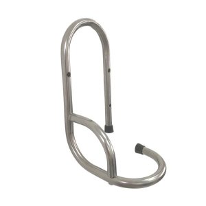 Suporte gancho para bicicleta de parede em aço inox com passa trava