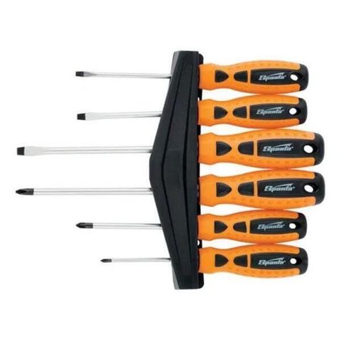 Jogo de Chaves de Fenda e Phillips - 6 Peças - Sparta