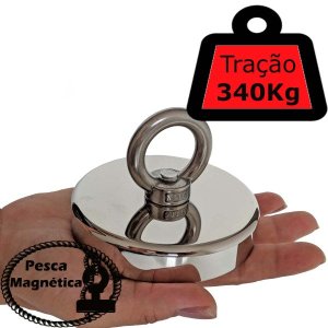Imã De Neodímio Para Pesca Magnetica Até 340 Kg em Tração