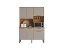 Ver imagem 2 de Armário Cozinha New Siena 5 Portas Abrir 1 Porta Basculate 1 Gaveta Salleto Cinamomo/off White