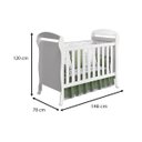 Ver imagem 5 de Berço Americano 2 em 1 Danny Vira Sofazinho Infantil Savana Fosco Quarto de Bebê - Reller