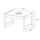 Ver imagem 4 de Mesa de Centro AZ1022 - Branco/Nogal