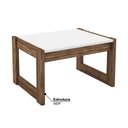 Ver imagem 3 de Mesa de Centro AZ1022 - Branco/Nogal