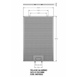 Filtro de Alumínio para Coifa – tamanho 34,7 x 23,2 cm - 2