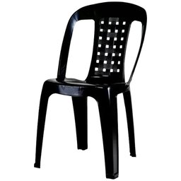 Kit 6 Cadeiras Plásticas Arqplast Preta Bistrô até 154kg - 3