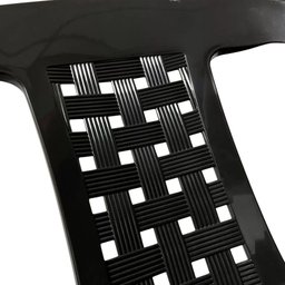 Kit 6 Cadeiras Plásticas Arqplast Preta Bistrô até 154kg - 6