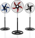 Ver imagem 1 de Ventilador de Pedestal 60w 220v Preto 3 Velocidades Grade 50cm Altura Ajustável 95-125cm Silencioso