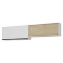 Ver imagem 1 de Kit 2 Armários de Cozinha Aéreos 4 Portas Veneza Multimóveis Mp2150 Branco/preto