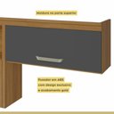 Ver imagem 5 de Cozinha Completa 100% Mdf 3 Peças Nesher Princesa Marrom Grafite