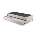 Ver imagem 7 de Bicama Box Solteiro Linho Bege 88x188x28 Cm com Colchão Auxiliar Ecoflex