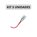 Ver imagem 3 de Kit 5 Conector Rabicho Engate Rapido Fita Led 10mm 12v 24v 110v 220v