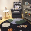 Ver imagem 1 de Tapete Infantil Menino Galáxia - 0,95 Diam