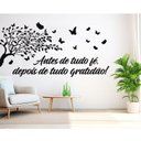 Ver imagem 3 de Adesivo Decorativo Parede Frase Fé Gratidão Árvore 50x100cm
