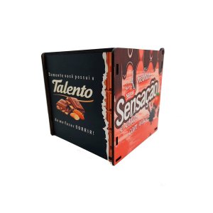 Caixa Presente Dia dos Namorados Amo Você e Chocolate