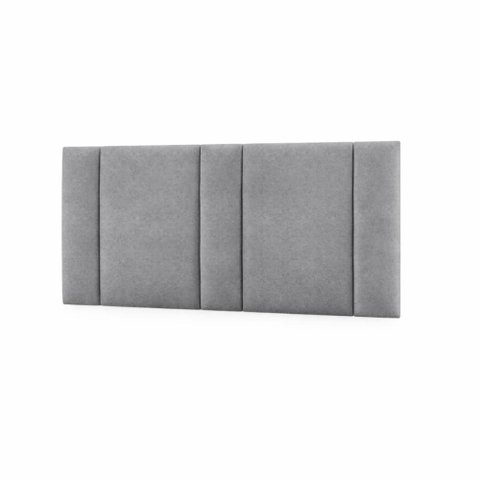 Cabeceira Cama Box Estofada Casal Queen 1,60 Suede Cinza com LED