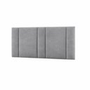 Ver imagem 1 de Cabeceira Cama Box Estofada Casal Queen 1,60 Suede Cinza com LED