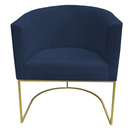 Ver imagem 2 de Kit 04 Poltronas Paola Sued Azul Marinho - D'Classe Decor