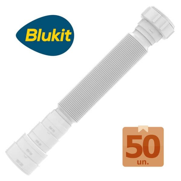 Sifão Extensivo Branco Universal Blukit Caixa 50 Peças - 1