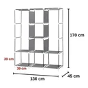 Ver imagem 4 de Guarda Roupa Dobrável Armario para Organizador de Roupa