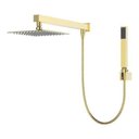 Ver imagem 1 de Ducha Chuveiro Slim 20x20 com Desviador Gold Dourado Quadrada Metal Wj-kts-20-q-gd Jiwi