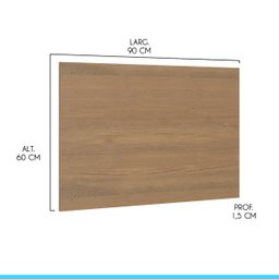 Painel Cabeceira Cama Box Solteiro 90 X 60 Cm Mdp Carvalho 6000 Menu - 3