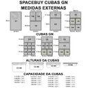 Ver imagem 5 de Kit 10 Cuba Gastronômica Poli 1/6x100 1,5 L + 10 Tampas Flip Dobradiça Sb + 10 Colheres 21 Cm Sb