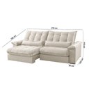 Ver imagem 4 de Sofá Classic Linho 02 Módulos 80 Cm B25 Meu Sofá Online A302 Linho Branco