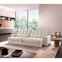 Ver imagem 1 de Sofá Classic Linho 02 Módulos 80 Cm B25 Meu Sofá Online A302 Linho Branco